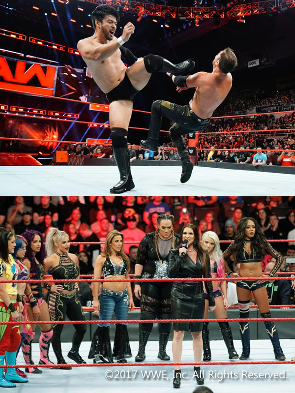 ヒデオ・イタミがサプライズRAWデビュー、『205 Live』初戦を前に 女子版ロイヤルランブルも開催へ