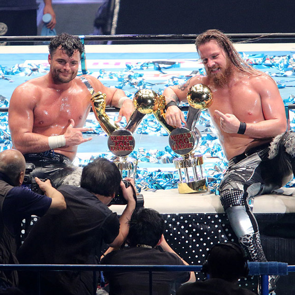 EVIL&SANADA3連覇ならず…ジュース&フィンレーがワールドタッグリーグ初制覇、GODに挑戦表明