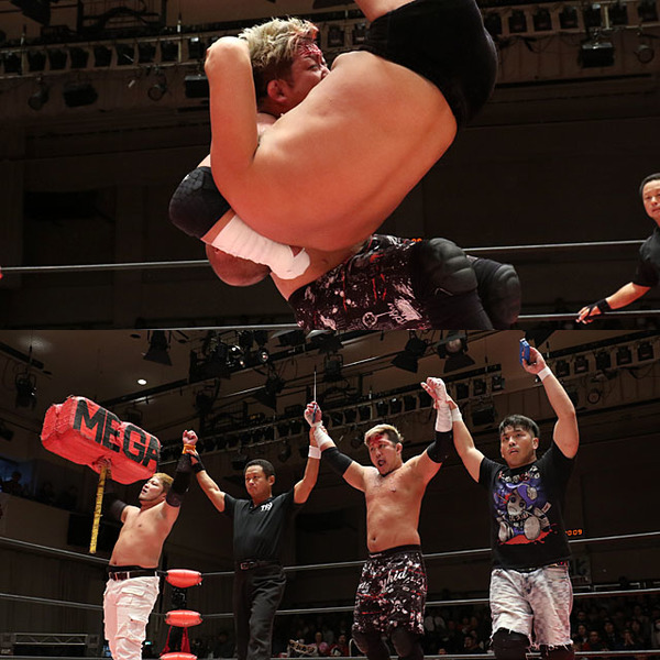 デスマッチの意地で第三世代ジュニアトリオを撃破 竹田&塚本&佐久田が準決勝進出